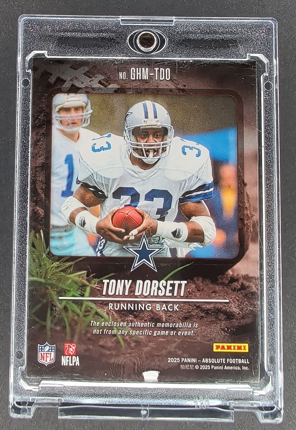 2025 Panini Absolute Tony Dorsett Ground Hoggs Materials Silver #/25 H01