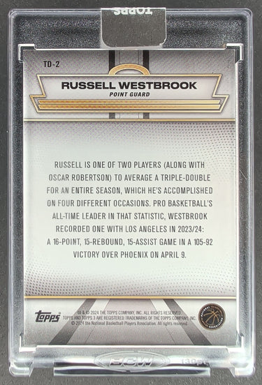 2023-24 Topps Triple Double Gold Russell Westbrook #/10 H01