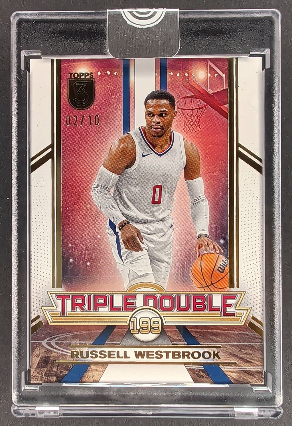 2023-24 Topps Triple Double Gold Russell Westbrook #/10 H01