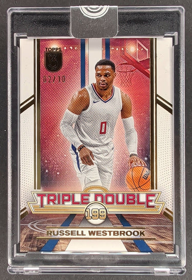 2023-24 Topps Triple Double Gold Russell Westbrook #/10 H01