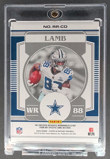 2020 Panini Plates & Patches - Rookie Reflections #RR-CD CeeDee Lamb #/99 H01