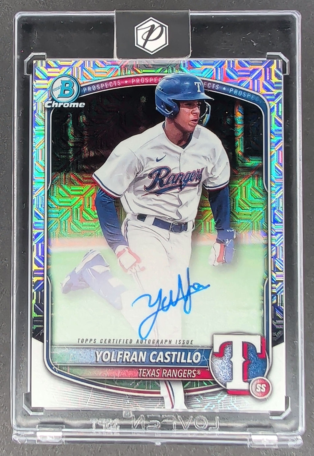 2025 Bowman Yolfran Castillo Chrome Prospect Auto Mojo Refractor  H02