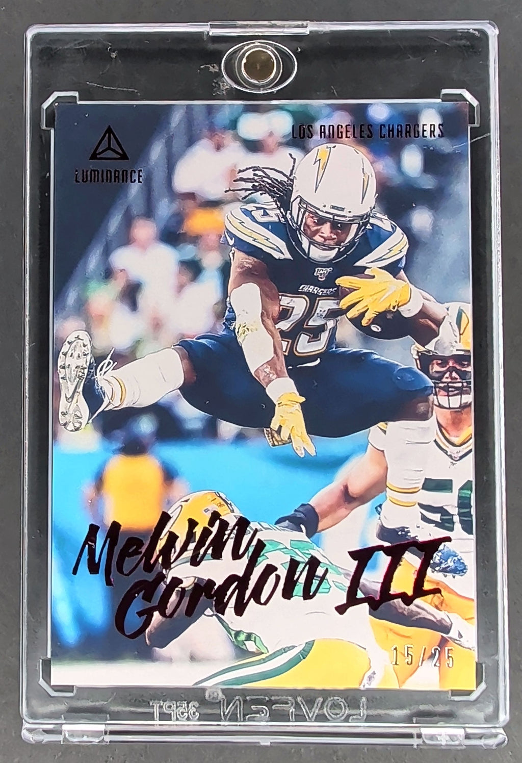 2020 Panini Luminance #55 Melvin Gordon III Red #/25 H02