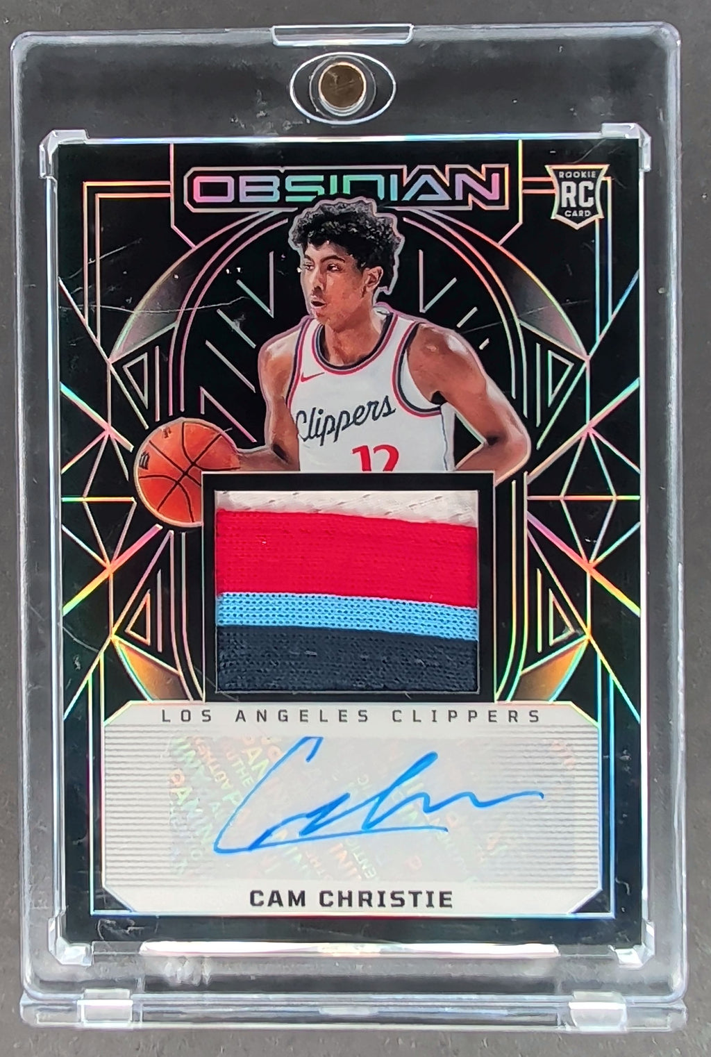 2024-25 Panini Obsidian #217 Cam Christie #/125 Auto Patch H02
