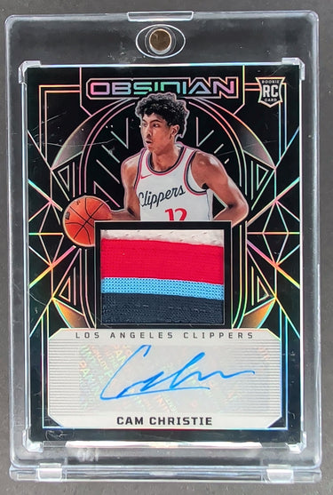 2024-25 Panini Obsidian #217 Cam Christie #/125 Auto Patch H02