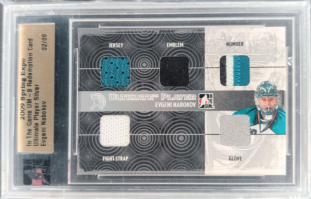 2009 In The Game Spring Expo mem Evgeni Nabokov Graded Slab H04