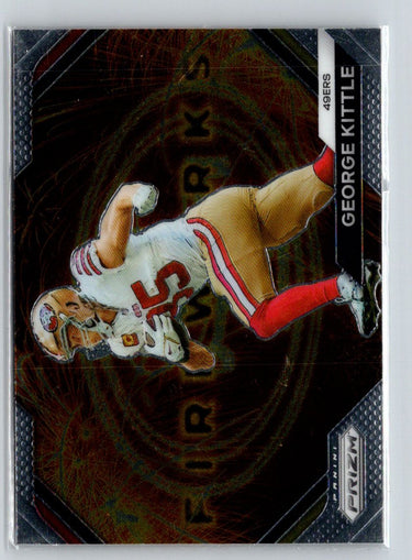 2023 Panini Prizm #F-22 George Kittle Fireworks J01