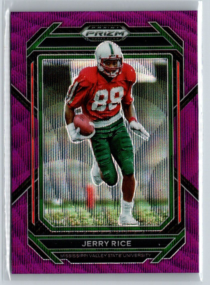 2023 Panini Prizm Draft Picks #51 Jerry Rice Prizms Purple Wave J02