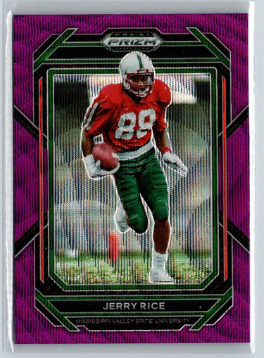 2023 Panini Prizm Draft Picks #51 Jerry Rice Prizms Purple Wave J02