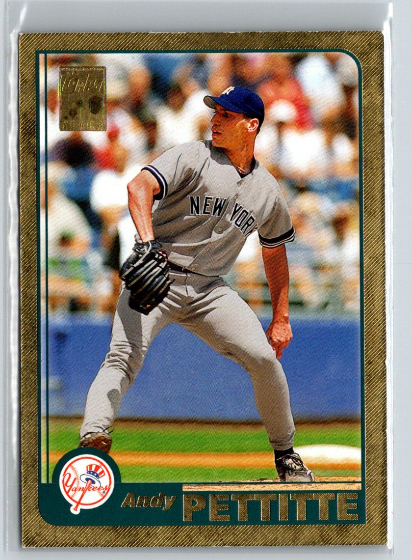 2001 Topps #433 Andy Pettitte Gold #/2001 J02