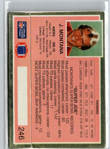 1990 Action Packed #246 Joe Montana J02