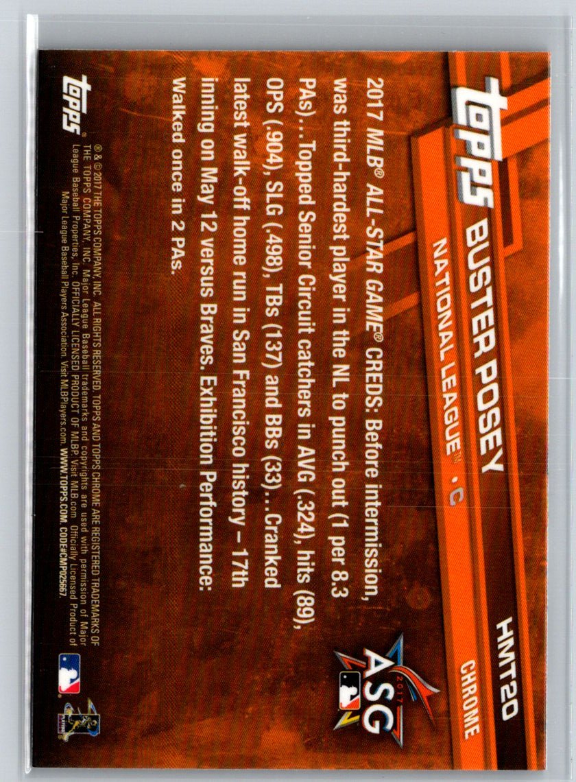2017 Topps Chrome Update #HMT20 Buster Posey J03