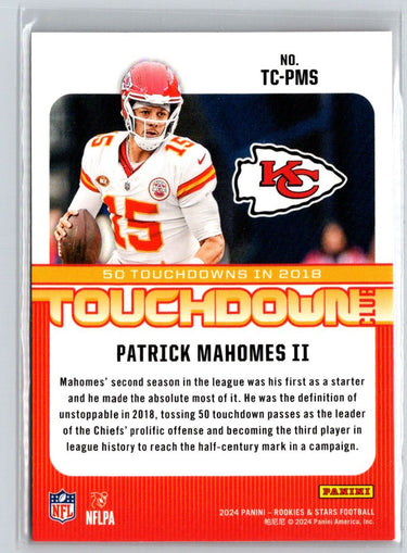 2024 Panini Rookies & Stars #TC-PMS Patrick Mahomes II Touchdown Club J03