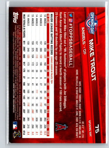 2017 Topps Holiday #HMW25 Mike Trout J04