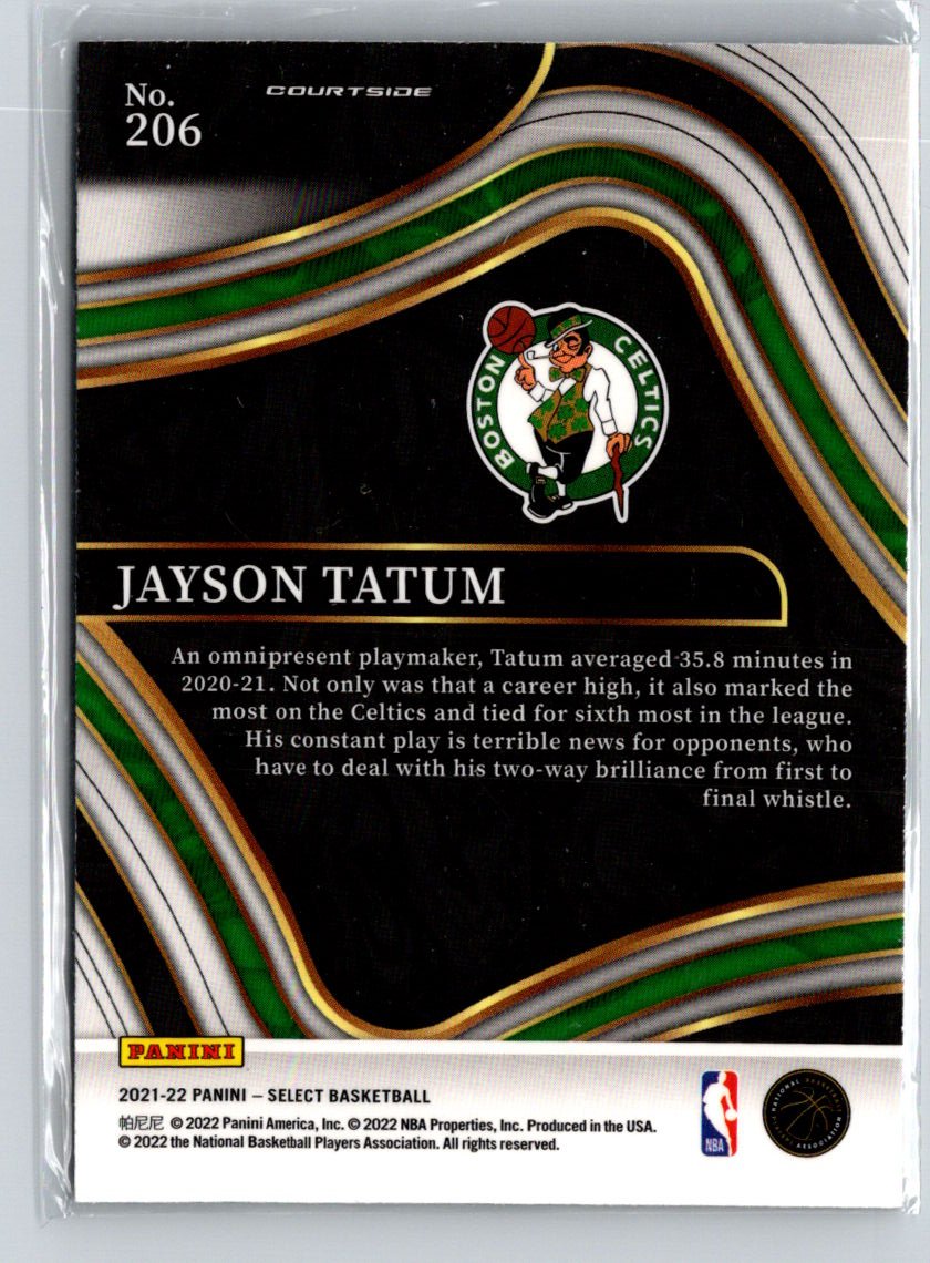 2021-22 Panini Select #206 Jayson Tatum Blue (Retail Base) J04