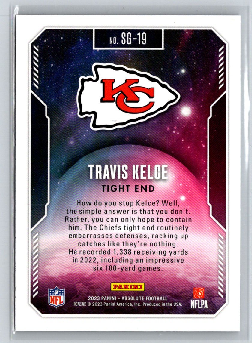 2023 Panini Absolute #SG-19 Travis Kelce Star Gazing J04