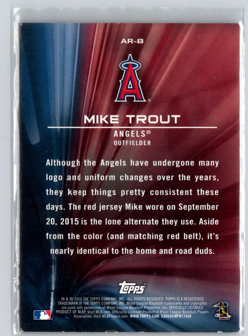 2016 Topps Opening Day #AR-8 Mike Trout Alternate Reality J05