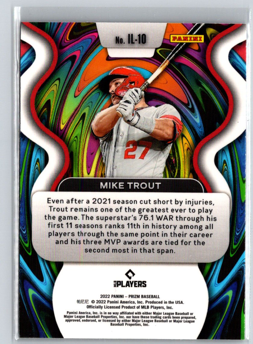 2022 Panini Prizm #IL-10 Mike Trout Illumination J05