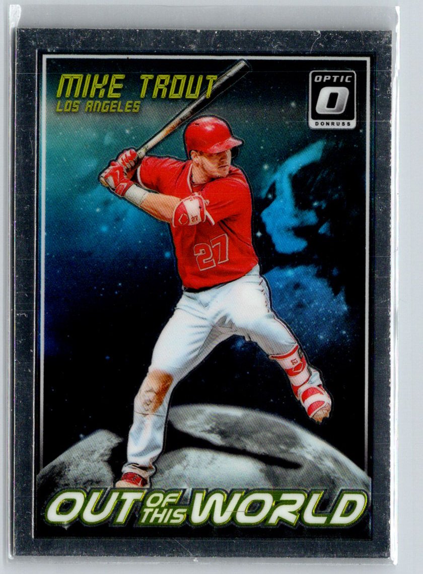2018 Donruss Optic #OW3 Mike Trout Out of This World J06