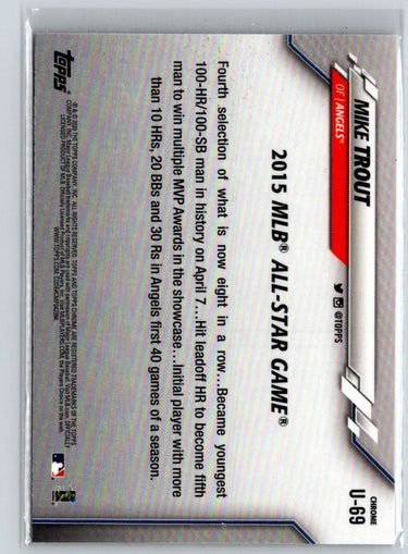 2020 Topps Chrome Update #U-69 Mike Trout J06