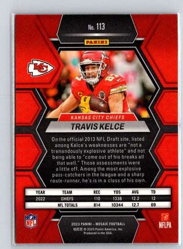 2023 Panini Mosaic #113 Travis Kelce J07