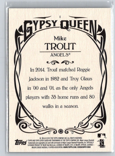 2015 Topps Gypsy Queen #1 Mike Trout J07