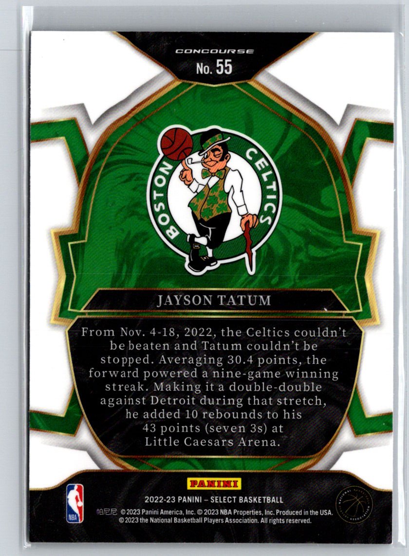 2022-23 Panini Select #55 Jayson Tatum J07
