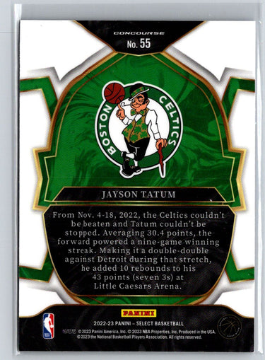2022-23 Panini Select #55 Jayson Tatum J07