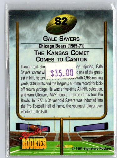 1994 Signature Rookies #S2 Gale Sayers Gale Sayers J08