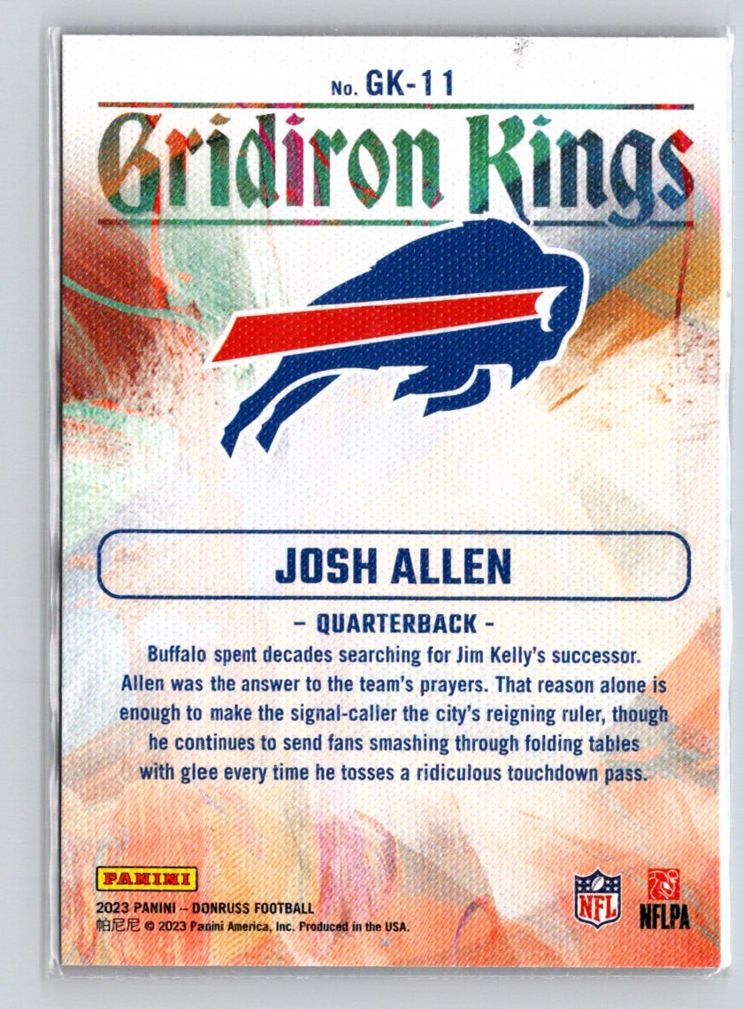 2023 Donruss #GK-11 Josh Allen Gridiron Kings J08