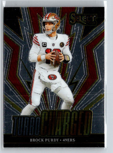 2023 Panini Select #TUR-BPU Brock Purdy Turbocharged J08