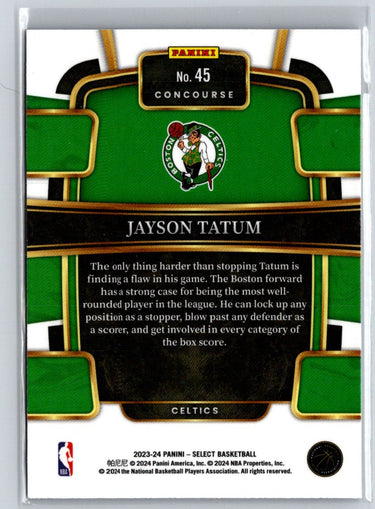 2023-24 Panini Select #45 Jayson Tatum Blue (Retail Base) J08