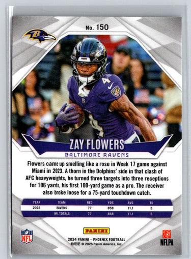 2024 Panini Phoenix #150 Zay Flowers International J09