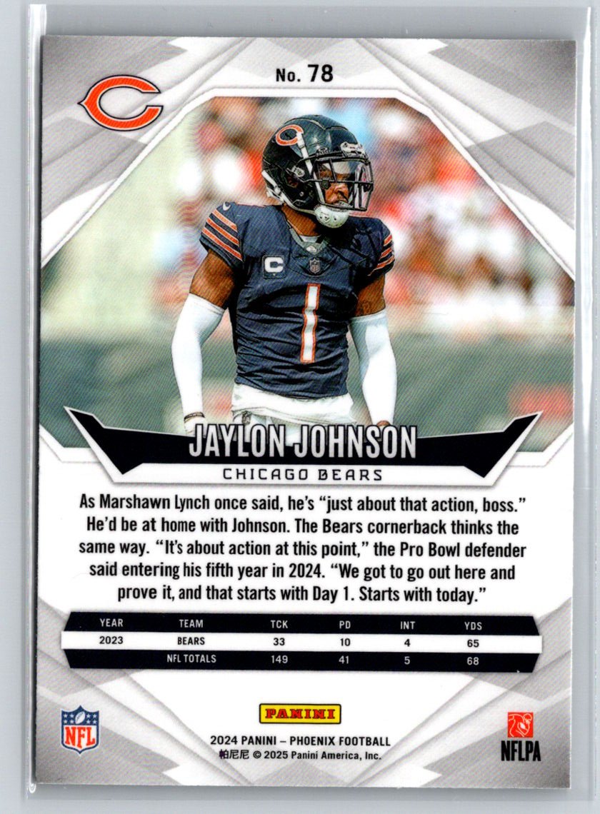 2024 Panini Phoenix #78 Jaylon Johnson International J09