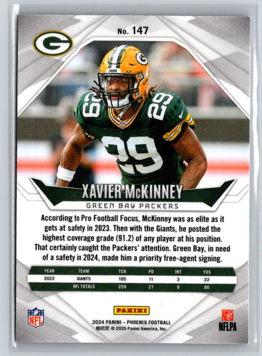 2024 Panini Phoenix #147 Xavier McKinney International J10
