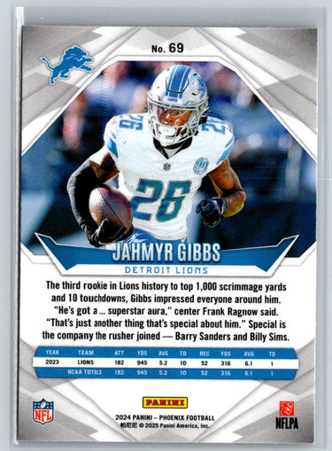 2024 Panini Phoenix #69 Jahmyr Gibbs International J10