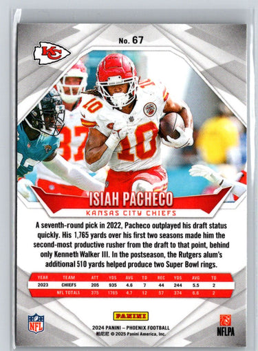 2024 Panini Phoenix #67 Isiah Pacheco International J10