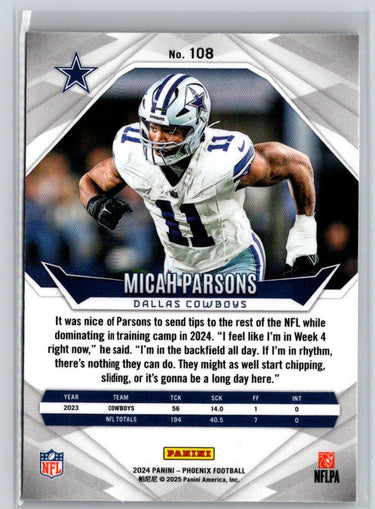 2024 Panini Phoenix #108 Micah Parsons International J11