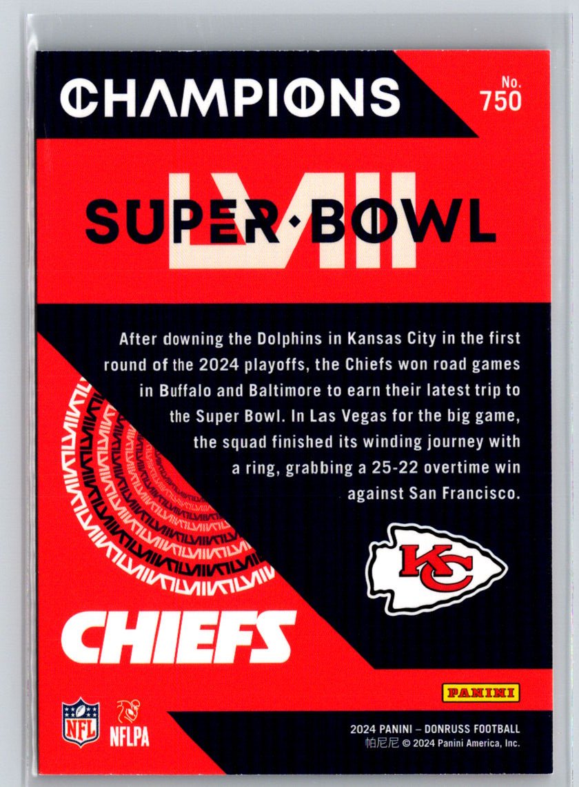 2024 Donruss - Champions #750 Kansas City Chiefs J11