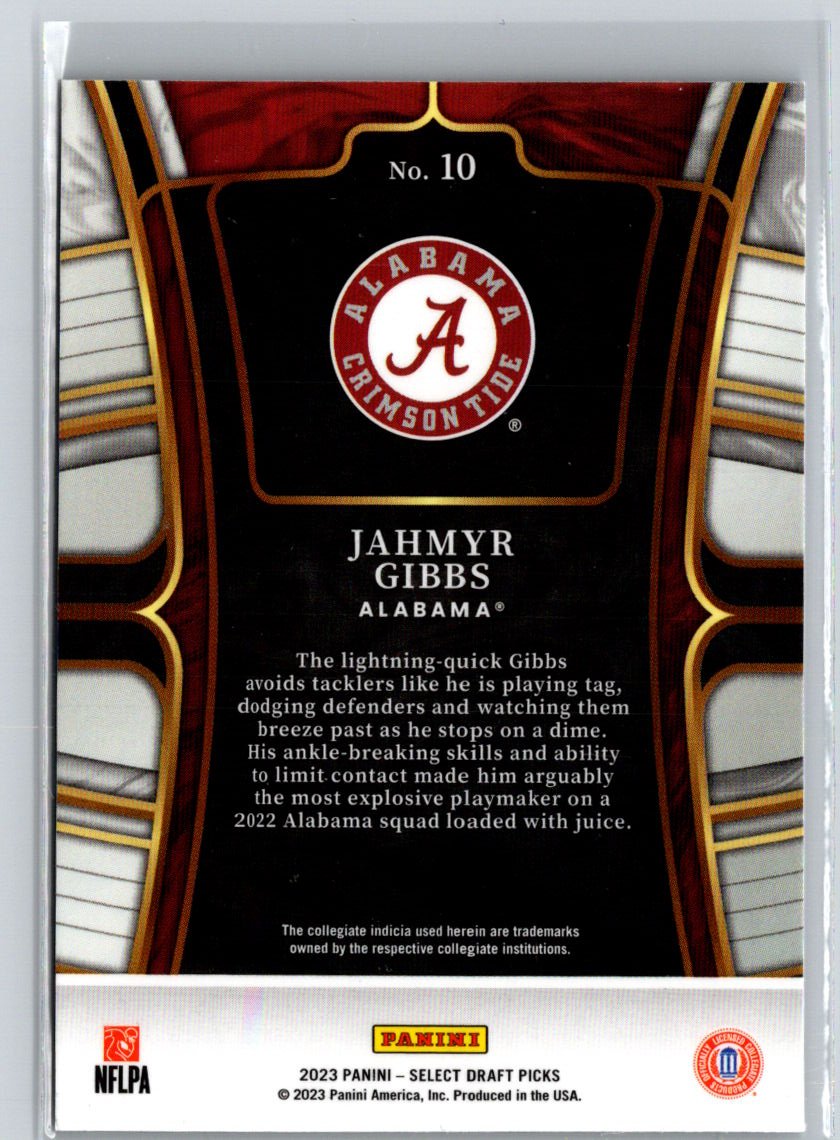 2023 Panini Select Draft Picks #10 Jahmyr Gibbs J12