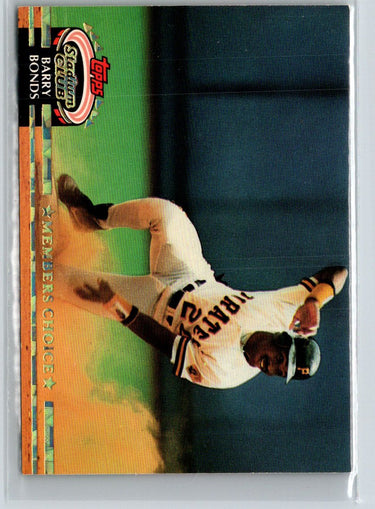 1992 Stadium Club #604b Barry Bonds J12