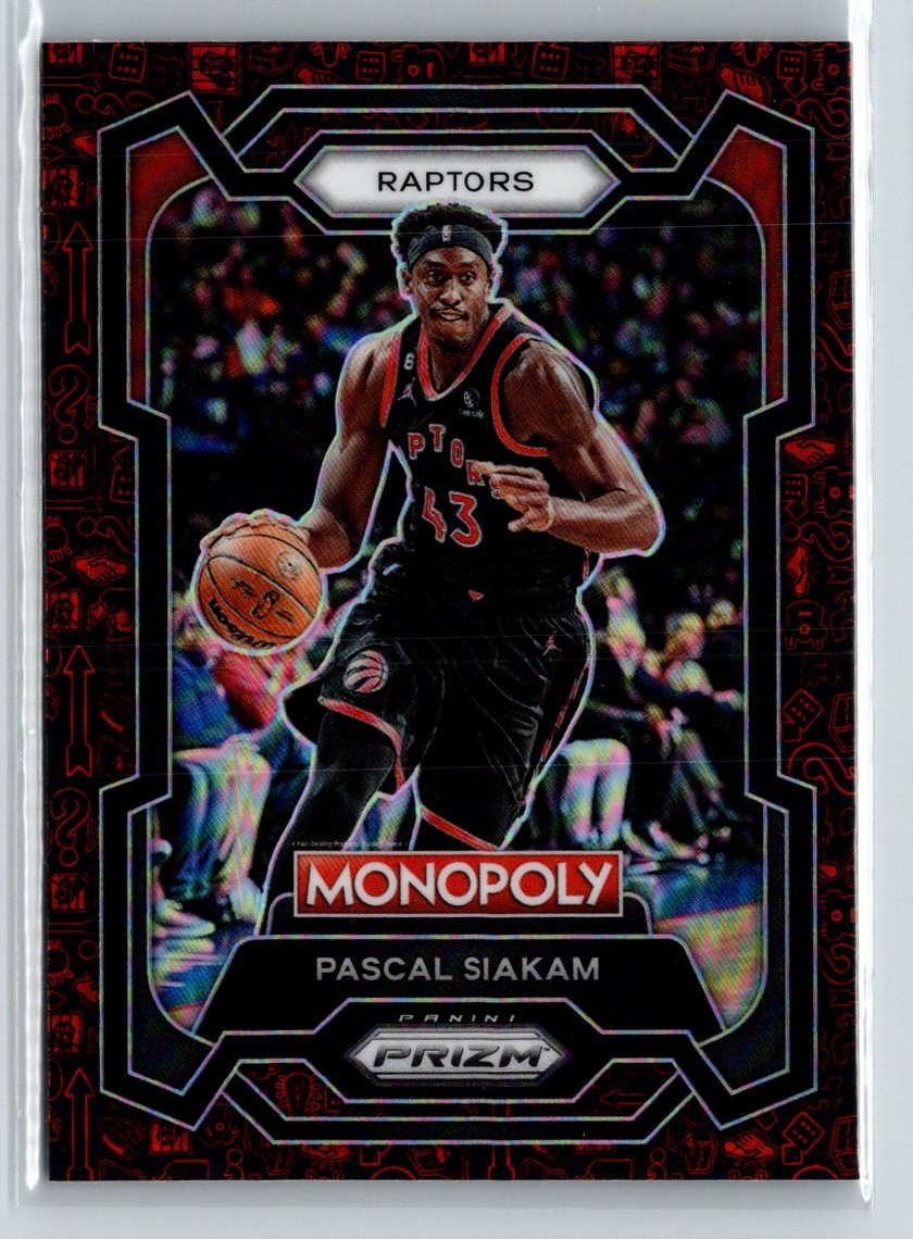 2023-24 Panini Prizm Monopoly #82 Pascal Siakam Monopoly Man Red Pattern J12