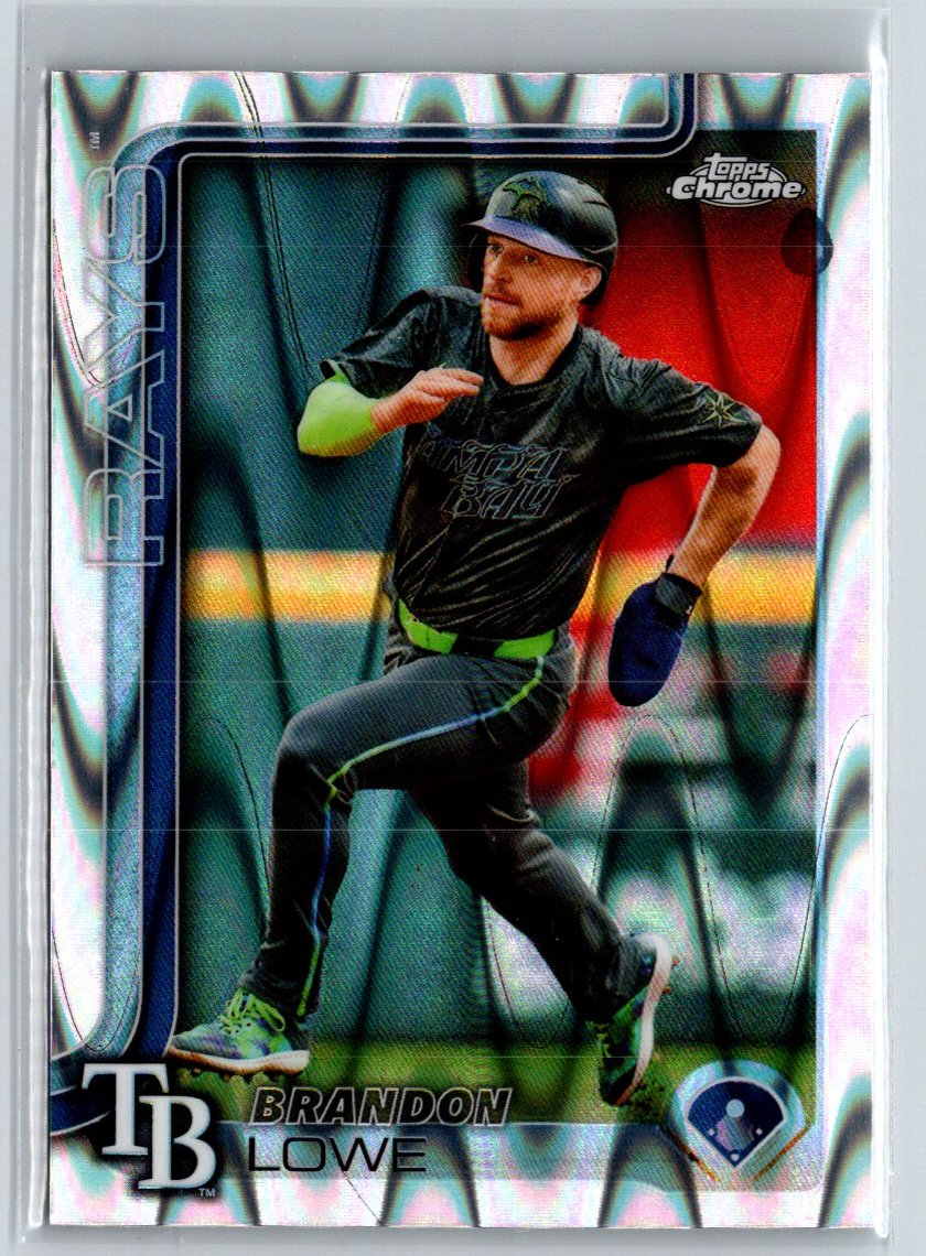 2025 Topps Chrome #113 Brandon Lowe Raywave Refractors J13