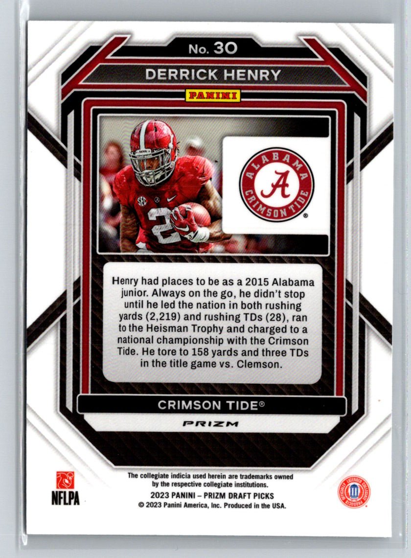 2023 Panini Prizm Draft Picks #30 Derrick Henry Prizms Silver J13