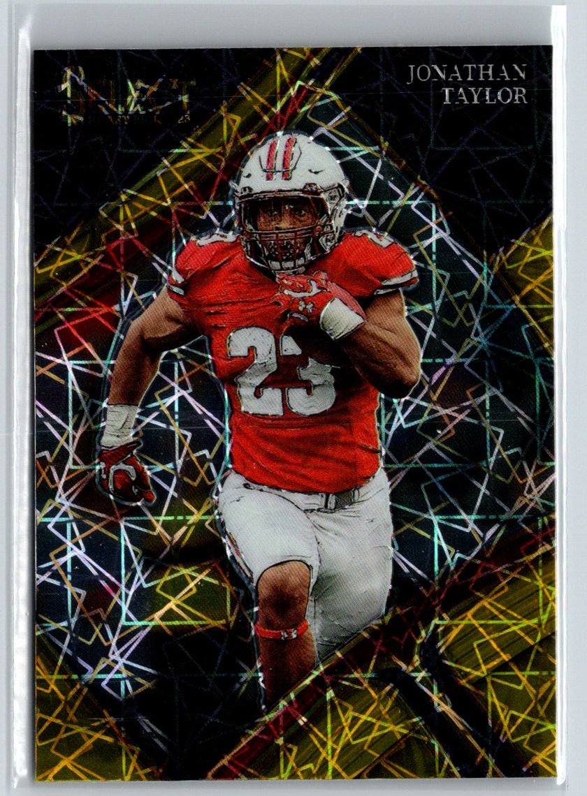 2023 Panini Select Draft Picks #146 Jonathan Taylor Gold Lazer Prizm J14