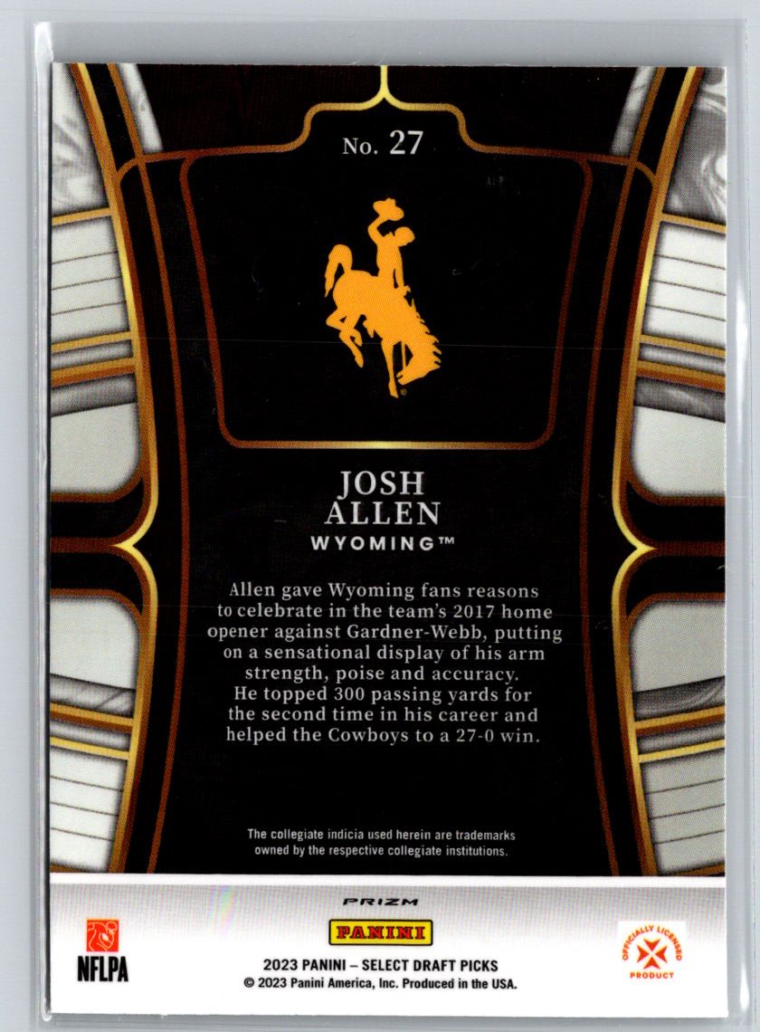 2023 Panini Select Draft Picks #27 Josh Allen Silver Prizm J14