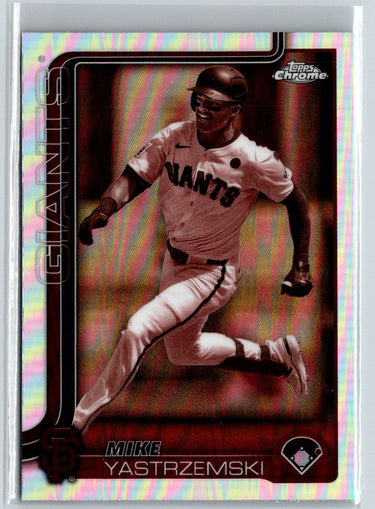 2025 Topps Chrome #40 Mike Yastrzemski Topps Refractors J14