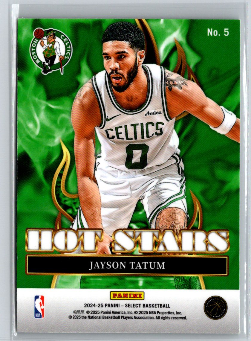 2024-25 Panini Select #5 Jayson Tatum Hot Stars J14