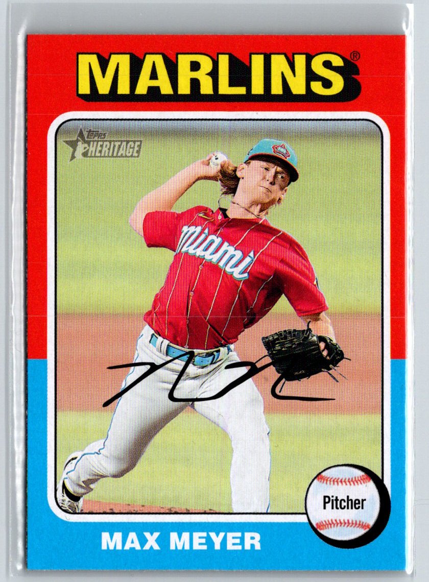 2024 Topps Heritage #492 Max Meyer Red Border J14