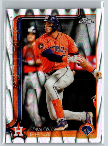 2025 Topps Chrome #239 Jeremy Peña Raywave Refractors J14